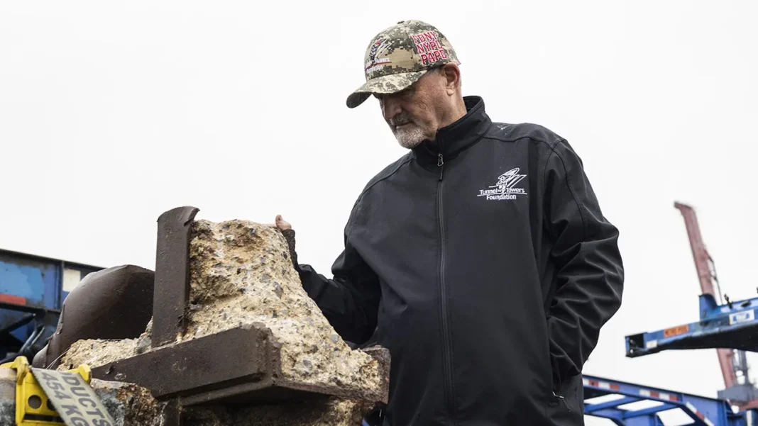 World Trade Center steel beam reaches Indiana War Memorial on 9/11 tour