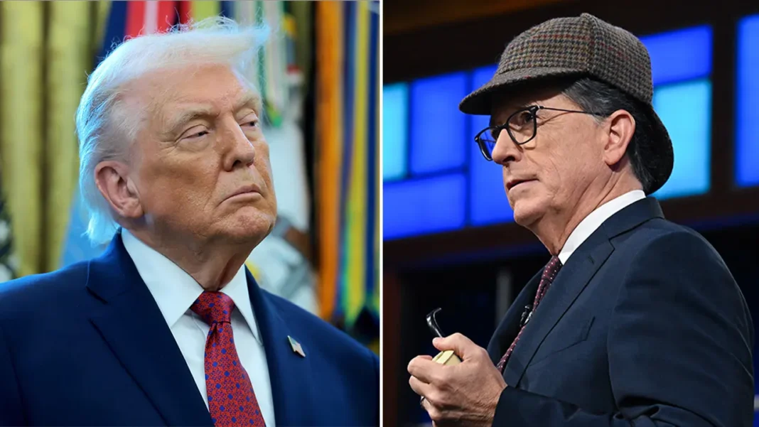 Stephen Colbert sidesteps Trump query after Late Show Emmy