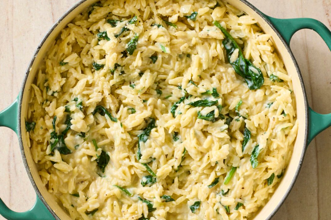 We need to rephrase the headline into a single, punchy, under-12-word title that begins with the focus keyword. What is the focus keyword? Likely “Creamy Orzo”. The original headline: “This Creamy Orzo Is a Fast-Cooking Favorite for Weeknight Ease”. Focus keyword probably “Creamy Orzo”. Title must begin with that keyword. Must be under 12 words. Must be punchy, broadcast-journalism gravitas (BBC/CNN). Must maximize SEO impact. Return only the new title, no commentary.

So we need a title starting with “Creamy Orzo”. Then maybe “Creamy Orzo: Fast‑Cooking Weeknight Delight”. Count words: “Creamy” (1) “Orzo:” (2) “Fast‑Cooking” (3) “Weeknight” (4) “Delight” (5). That’s 5 words, under 12. But maybe need more gravitas: “Creamy Orzo: The Fast‑Cooking Weeknight Favorite”. Count: Creamy(1) Orzo:(2) The(3) Fast‑Cooking(4) Weeknight(5) Favorite(6). 6 words. Good.

But maybe SEO impact: include “quick” or “easy”. “Creamy Orzo: Quick Weeknight Meal”. Count: Creamy(1) Orzo:(2) Quick(3) Weeknight(4) Meal(5). 5 words.

But must begin with focus keyword exactly “Creamy Orzo”. So “Creamy Orzo” then maybe a colon or space. Title under 12 words. Let’s craft: “Creamy Orzo: Fast‑Cooking Weeknight Favorite”. Count: Creamy(1) Orzo:(2) Fast‑Cooking(3) Weeknight(4) Favorite(5). 5 words.

Maybe “Creamy Orzo Leads Fast‑Cooking Weeknight Favorites”. Count: Creamy(1) Orzo(2) Leads(3) Fast‑Cooking(4) Weeknight(5) Favorites(6). 6 words.

But maybe need broadcast gravitas: “Creamy Orzo: Fast, and the child is playing with a toy car.