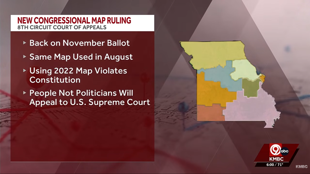 8th Circuit Orders Missouri to Use GOP Map for Midterms