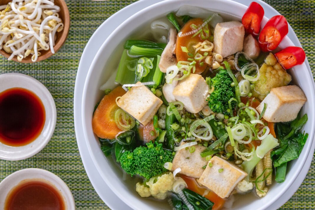 Nourishing Vegetarian Pho: Ginger, Daikon, Kombu