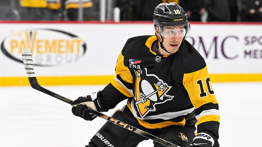 Penguins forward Andrei Kuzmenko changes jersey, honors father